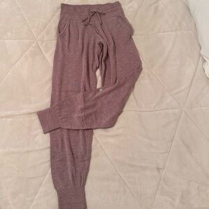 Lululemon Pink Knit Jogger Pants